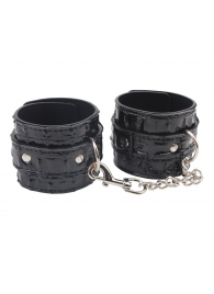 Черные наручники Surrender Wrist Restraints - Chisa - купить с доставкой в Новомосковске