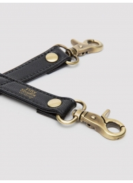 Черный фиксатор для манжет Bound to You Faux Leather Hogtie - Fifty Shades of Grey - купить с доставкой в Новомосковске