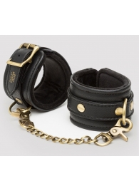 Черные наручники Bound to You Faux Leather Wrist Cuffs - Fifty Shades of Grey - купить с доставкой в Новомосковске