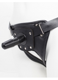 Черный пояс для насадок CLASS STRAP Restyling - LOVETOY (А-Полимер) - купить с доставкой в Новомосковске