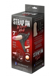 Реалистичный страпон Woman Midi с вагинальной пробкой - 19 см. - LOVETOY (А-Полимер) - купить с доставкой в Новомосковске