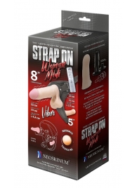Вибрострапон Woman Midi с вагинальной пробкой - 22 см. - LOVETOY (А-Полимер) - купить с доставкой в Новомосковске