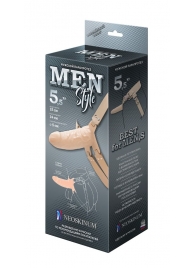 Телесный мужской парапротез MEN STYLE - 15 см. - LOVETOY (А-Полимер) - купить с доставкой в Новомосковске