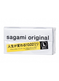 Презервативы Sagami Original 0.02 L-size увеличенного размера - 10 шт. - Sagami - купить с доставкой в Новомосковске