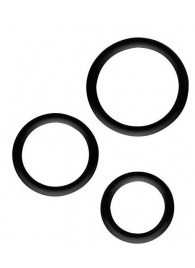 Набор из 3 эрекционных колец SILICONE COCKRINGS - Dream Toys - в Новомосковске купить с доставкой