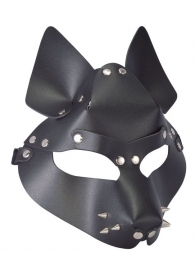 Черная маска Wolf с шипами - Sitabella - купить с доставкой в Новомосковске