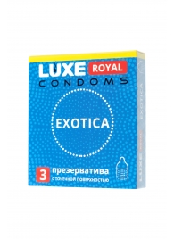 Текстурированные презервативы LUXE Royal Exotica - 3 шт. - Luxe - купить с доставкой в Новомосковске