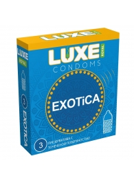 Текстурированные презервативы LUXE Royal Exotica - 3 шт. - Luxe - купить с доставкой в Новомосковске
