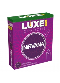 Презервативы с увеличенным количеством смазки LUXE Royal Nirvana - 3 шт. - Luxe - купить с доставкой в Новомосковске