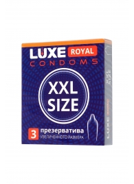 Презервативы увеличенного размера LUXE Royal XXL Size - 3 шт. - Luxe - купить с доставкой в Новомосковске