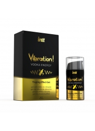 Жидкий интимный гель с эффектом вибрации Vibration! Vodka Energy - 15 мл. - INTT - купить с доставкой в Новомосковске