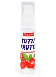 Гель-смазка Tutti-frutti со вкусом барбариса - 30 гр. - Биоритм - купить с доставкой в Новомосковске