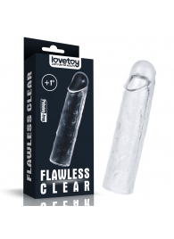 Прозрачная насадка-удлинитель Flawless Clear Penis Sleeve Add 1 - 15,5 см. - Lovetoy - в Новомосковске купить с доставкой