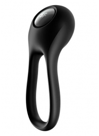 Черное эрекционное виброкольцо Majestic Duo - Satisfyer - в Новомосковске купить с доставкой