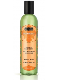 Массажное масло Naturals Tropical Mango с ароматом манго - 236 мл. - Kama Sutra - купить с доставкой в Новомосковске