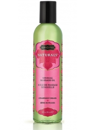 Массажное масло Naturals Strawberry Dreams с ароматом клубники - 236 мл. - Kama Sutra - купить с доставкой в Новомосковске
