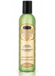 Массажное масло Naturals Vanilla Sandalwood с ароматом ванили и сандала - 236 мл. - Kama Sutra - купить с доставкой в Новомосковске