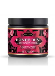 Пудра для тела Honey Dust Body Powder с ароматом клубники - 170 гр. - Kama Sutra - купить с доставкой в Новомосковске