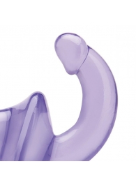 Фиолетовый безремневой страпон Strapless Strap-On - Lux Fetish - купить с доставкой в Новомосковске