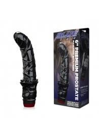 Черный вибромассажер простаты 6  Premium Prostate Massager - BlueLine - в Новомосковске купить с доставкой