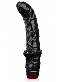 Черный вибромассажер простаты 6  Premium Prostate Massager - BlueLine - в Новомосковске купить с доставкой