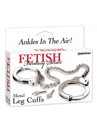 Металлические наручники Metal Leg Cuffs - Pipedream - купить с доставкой в Новомосковске
