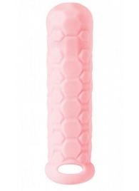 Розовый фаллоудлинитель Homme Long - 15,5 см. - Lola Games - в Новомосковске купить с доставкой