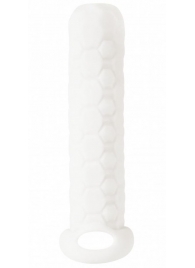 Белый фаллоудлинитель Homme Long - 13,5 см. - Lola Games - в Новомосковске купить с доставкой