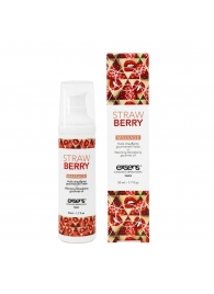 Разогревающее массажное масло  с ароматом клубники Gourmet Strawberry - 50 мл. - Exsens - купить с доставкой в Новомосковске