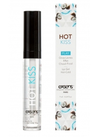Блеск для губ Hot Kiss Coconut с ароматом кокоса - 7 мл. - Exsens - купить с доставкой в Новомосковске