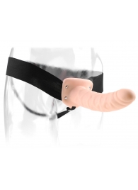 Полый страпон 8  Hollow Strap-On телесного цвета - 19 см. - Pipedream - купить с доставкой в Новомосковске