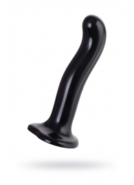 Черный стимулятор для пар P G-Spot Dildo Size M - 18 см. - Strap-on-me - в Новомосковске купить с доставкой