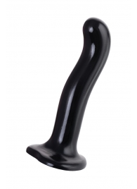 Черный стимулятор для пар P G-Spot Dildo Size M - 18 см. - Strap-on-me - в Новомосковске купить с доставкой