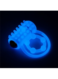 Голубое, светящееся в темноте виброкольцо Lumino Play Vibrating Penis Ring - Lovetoy - в Новомосковске купить с доставкой