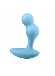 Голубой анальный вибростимулятор Deep Driver - 11,2 см. - Satisfyer - в Новомосковске купить с доставкой