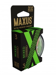 Презервативы в пластиковом кейсе MAXUS AIR Mixed - 3 шт. - Maxus - купить с доставкой в Новомосковске