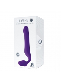 Фиолетовый безремневой страпон Queens L - Adrien Lastic - купить с доставкой в Новомосковске