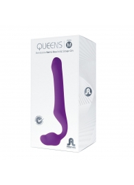 Лиловый безремневой страпон Queens M - Adrien Lastic - купить с доставкой в Новомосковске