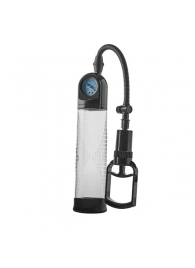 Прозрачная вакуумная помпа с манометром Deluxe Penis Pump - Dream Toys - в Новомосковске купить с доставкой