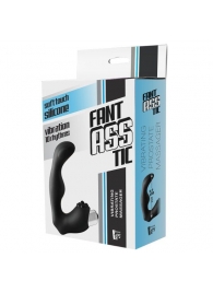Черный вибромассажер простаты FantASStic Vibrating Prostate Massager - 11,3 см. - Dream Toys - в Новомосковске купить с доставкой