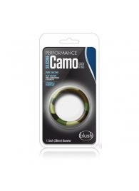 Эрекционное кольцо камуфляжной расцветки Silicone Camo Cock Ring - Blush Novelties - в Новомосковске купить с доставкой