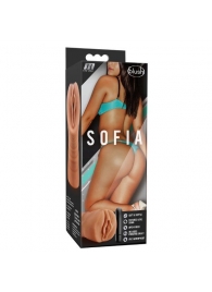 Мастурбатор-вагина цвета карамели Sofia с вибрацией - Blush Novelties - в Новомосковске купить с доставкой