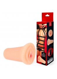 Реалистичный мастурбатор-вагина телесного цвета с вибрацией - Bior toys - в Новомосковске купить с доставкой