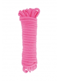 Розовая веревка для связывания Sweet Caress Rope - 10 метров - Sweet Caress - купить с доставкой в Новомосковске