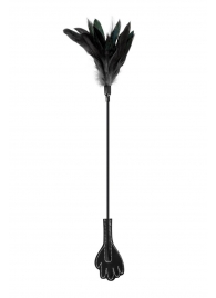 Двусторонний стек-щекоталка Sweet Caress Feather Whip - 58 см. - Sweet Caress - купить с доставкой в Новомосковске