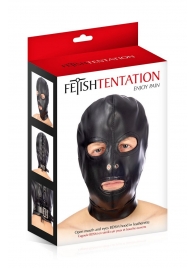 Маска-шлем с прорезями для глаз и рта - Fetish Tentation - купить с доставкой в Новомосковске