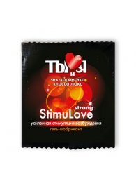 Разогревающий гель-лубрикант Stimulove Strong в одноразовой упаковке - 4 гр. - Биоритм - купить с доставкой в Новомосковске