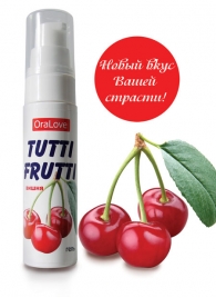 Гель-смазка Tutti-frutti с вишнёвым вкусом - 30 гр. - Биоритм - купить с доставкой в Новомосковске