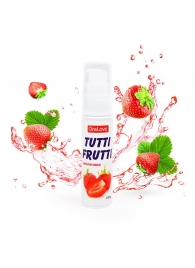 Гель-смазка Tutti-frutti с земляничным вкусом - 30 гр. - Биоритм - купить с доставкой в Новомосковске