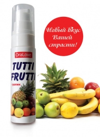 Гель-смазка Tutti-frutti со вкусом тропических фруктов - 30 гр. - Биоритм - купить с доставкой в Новомосковске